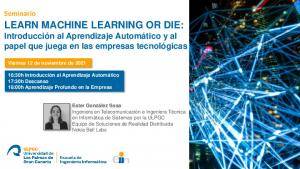 Cartel seminario learn machine learning or die