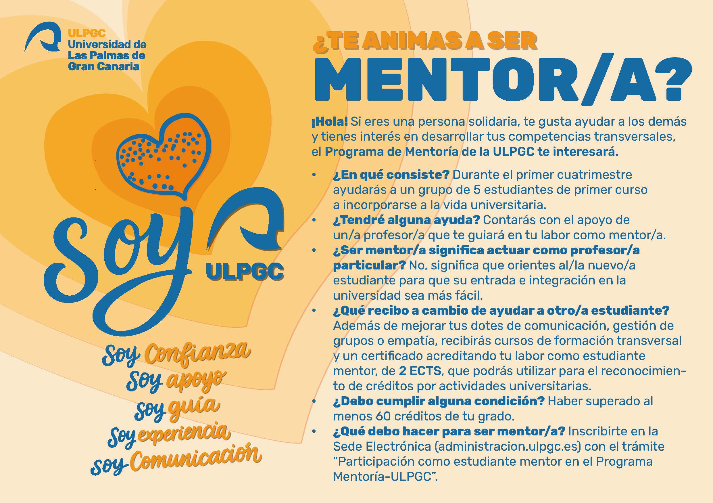 Infografía del programa mentor 2026/1027