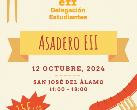 Cartel informativo del asadero de la EII 2024/2025