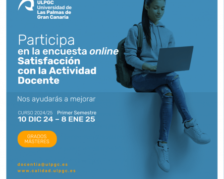Cartel encuestas satisfacción primer semestre 2024-25