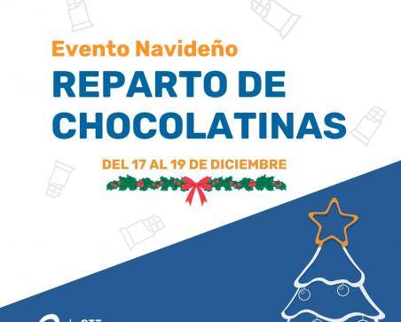 Cartel decorativo del reparto de chocolatinas