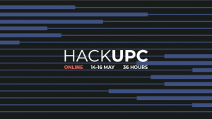 Cartel de promoción del HACKUPC de 2021