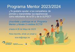 Cartel Programa Mentor 2023/2024