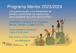 Cartel Programa Mentor 2023/2024