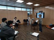 Instantánea de la impartición del taller