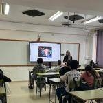 Momento de la charla en el IES El Rincón